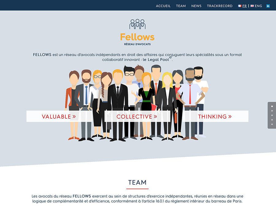 Site internet fellows.legal